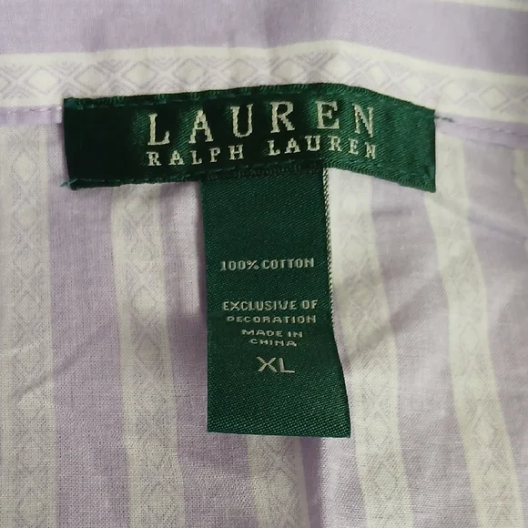 Ralph Lauren Purple Striped Pajama Set - Picture 4 of 6